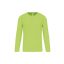 PA443 férfi hosszú ujjú kereknyakú sportpóló Proact, Lime-XL