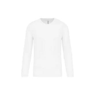   PA443 férfi hosszú ujjú kereknyakú sportpóló Proact, White-2XL