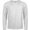 PA443 férfi hosszú ujjú kereknyakú sportpóló Proact, White-XL