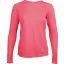 PA444 Női hosszú ujjú kereknyakú sportpóló Proact, Fluorescent Pink-XS