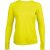 PA444 Női hosszú ujjú kereknyakú sportpóló Proact, Fluorescent Yellow-L