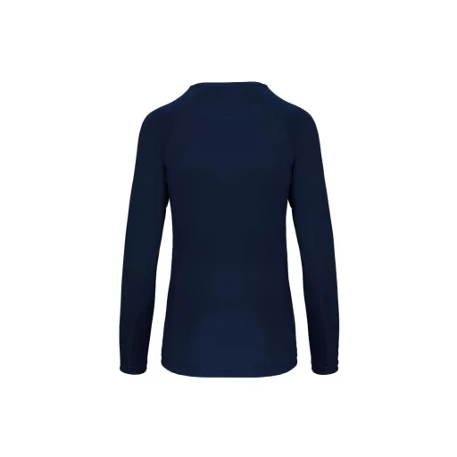 PA444 Női hosszú ujjú kereknyakú sportpóló Proact, Sporty Navy-L