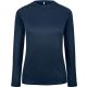 PA444 Női hosszú ujjú kereknyakú sportpóló Proact, Sporty Navy-XL