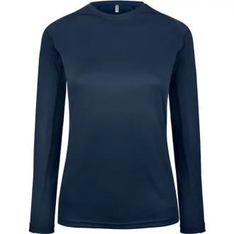   PA444 Női hosszú ujjú kereknyakú sportpóló Proact, Sporty Navy-XS