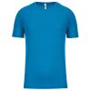 PA445 rövid ujjú kereknyakú gyerek sportpóló Proact, Aqua Blue-6/8