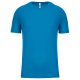 PA445 rövid ujjú kereknyakú gyerek sportpóló Proact, Aqua Blue-6/8