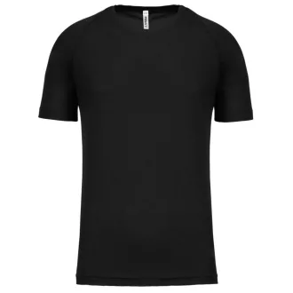   PA445 rövid ujjú kereknyakú gyerek sportpóló Proact, Black-6/8