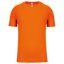 PA445 rövid ujjú kereknyakú gyerek sportpóló Proact, Fluorescent Orange-10/12