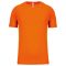 PA445 rövid ujjú kereknyakú gyerek sportpóló Proact, Fluorescent Orange-12/14