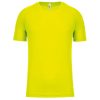 PA445 rövid ujjú kereknyakú gyerek sportpóló Proact, Fluorescent Yellow-6/8