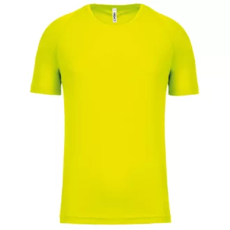   PA445 rövid ujjú kereknyakú gyerek sportpóló Proact, Fluorescent Yellow-6/8