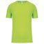 PA445 rövid ujjú kereknyakú gyerek sportpóló Proact, Lime-10/12