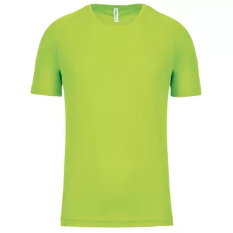   PA445 rövid ujjú kereknyakú gyerek sportpóló Proact, Lime-12/14