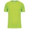 PA445 rövid ujjú kereknyakú gyerek sportpóló Proact, Lime-12/14