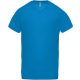 PA476 V-nyakú férfi rövid ujjú sportpóló Proact, Aqua Blue-L