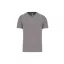 PA476 V-nyakú férfi rövid ujjú sportpóló Proact, Fine Grey-S