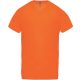 PA476 V-nyakú férfi rövid ujjú sportpóló Proact, Fluorescent Orange-2XL