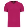 PA476 V-nyakú férfi rövid ujjú sportpóló Proact, Fuchsia-M
