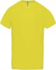 PA476 V-nyakú férfi rövid ujjú sportpóló Proact, Fluorescent Yellow-XS