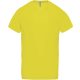 PA476 V-nyakú férfi rövid ujjú sportpóló Proact, Fluorescent Yellow-XS