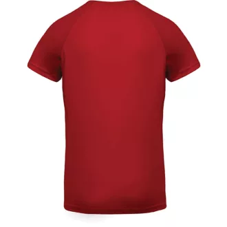   PA476 V-nyakú férfi rövid ujjú sportpóló Proact, Red-XS