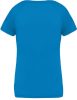 PA477 Női rövid ujjú V-nyakú sportpóló Proact, Aqua Blue-XL