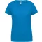 PA477 Női rövid ujjú V-nyakú sportpóló Proact, Aqua Blue-XS