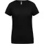 PA477 Női rövid ujjú V-nyakú sportpóló Proact, Black-L