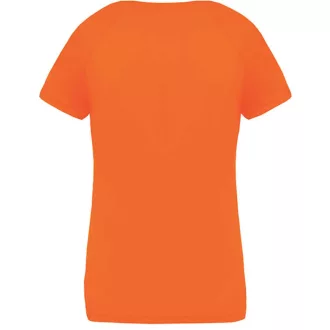   PA477 Női rövid ujjú V-nyakú sportpóló Proact, Fluorescent Orange-XS