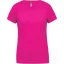 PA477 Női rövid ujjú V-nyakú sportpóló Proact, Fuchsia-L