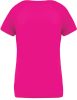 PA477 Női rövid ujjú V-nyakú sportpóló Proact, Fuchsia-XS