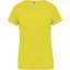 PA477 Női rövid ujjú V-nyakú sportpóló Proact, Fluorescent Yellow-XS