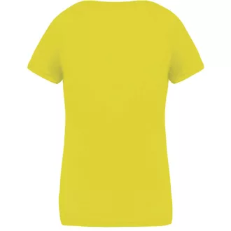   PA477 Női rövid ujjú V-nyakú sportpóló Proact, Fluorescent Yellow-XS