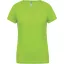 PA477 Női rövid ujjú V-nyakú sportpóló Proact, Lime-XL