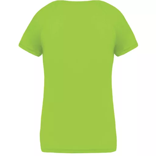 PA477 Női rövid ujjú V-nyakú sportpóló Proact, Lime-XL