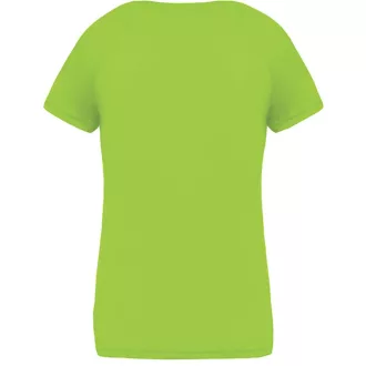 PA477 Női rövid ujjú V-nyakú sportpóló Proact, Lime-XS