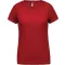 PA477 Női rövid ujjú V-nyakú sportpóló Proact, Red-XL
