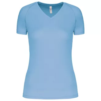   PA477 Női rövid ujjú V-nyakú sportpóló Proact, Sky Blue-XS
