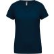 PA477 Női rövid ujjú V-nyakú sportpóló Proact, Sporty Navy-XS