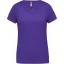 PA477 Női rövid ujjú V-nyakú sportpóló Proact, Violet-XL