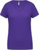 PA477 Női rövid ujjú V-nyakú sportpóló Proact, Violet-XS
