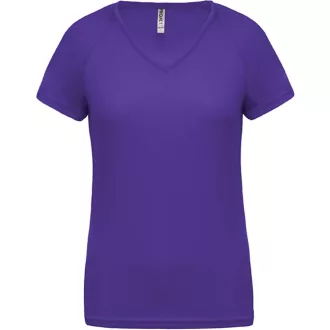   PA477 Női rövid ujjú V-nyakú sportpóló Proact, Violet-XS