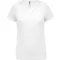 PA477 Női rövid ujjú V-nyakú sportpóló Proact, White-L