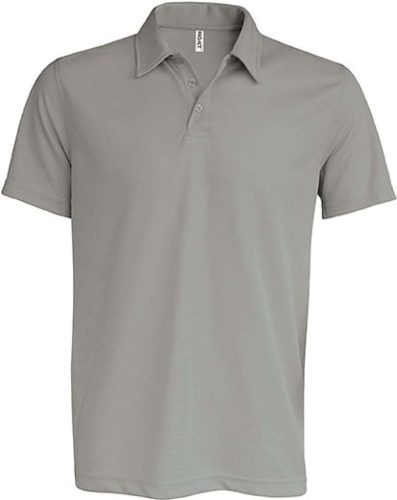 PA482 férfi rövid ujjú galléros sprtpóló Proact, Fine Grey-S