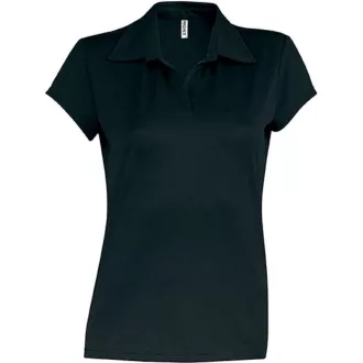 PA483 rövid ujjú Női galléros sprtpóló Proact, Black-L
