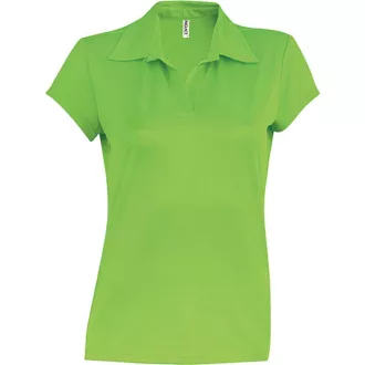 PA483 rövid ujjú Női galléros sprtpóló Proact, Lime-L