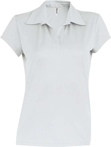 PA483 rövid ujjú Női galléros sprtpóló Proact, White-S