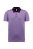 PA496 unisex rövid ujjú marl galléros sprtpóló Proact, Burgundy Heather-S