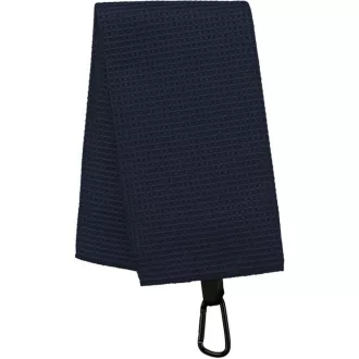   PA579 mikroszálas sport kéztörlő fém karabínerrel Proact, Navy-40X50