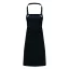 PR123 hosszú kötény zsebbel és patentos nyakpánttal Premier, Black/Black-U